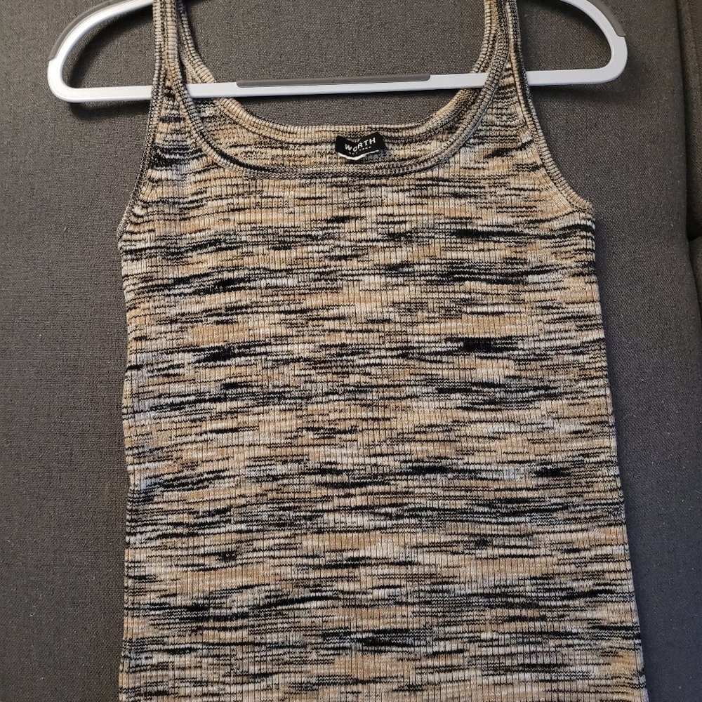 Worth New York 100% Cotton Knitted Tank Top